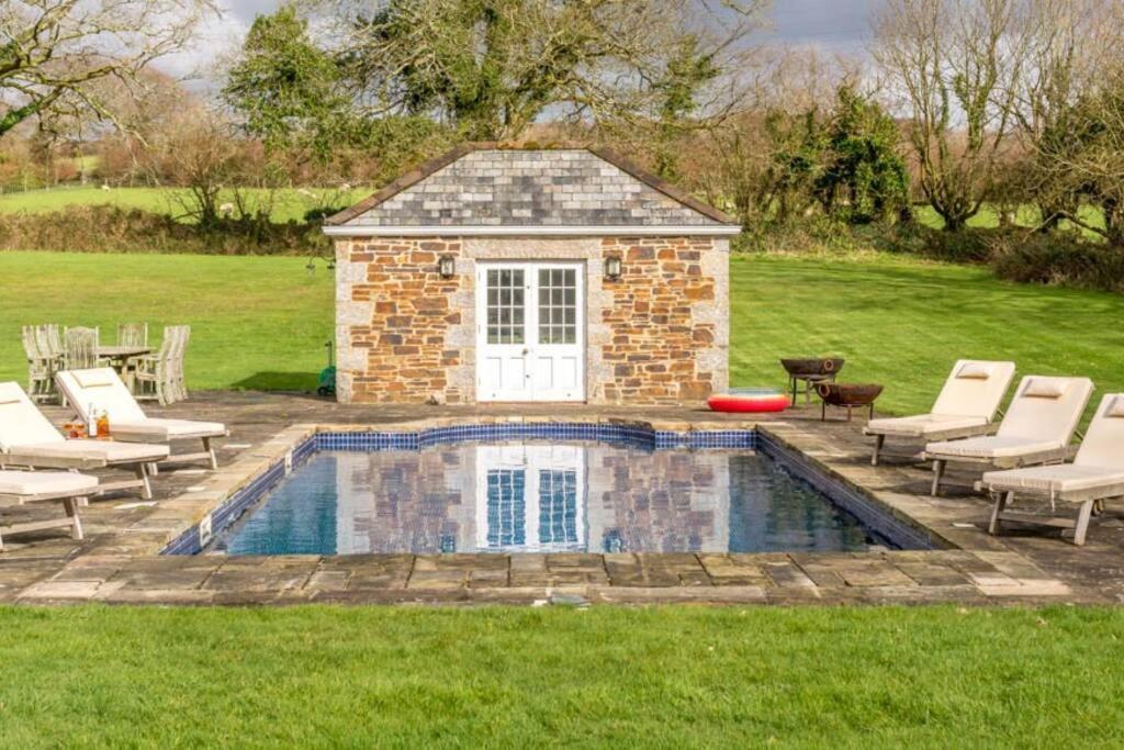 The Manor House At Boconnion Vila Bodmin Exterior foto